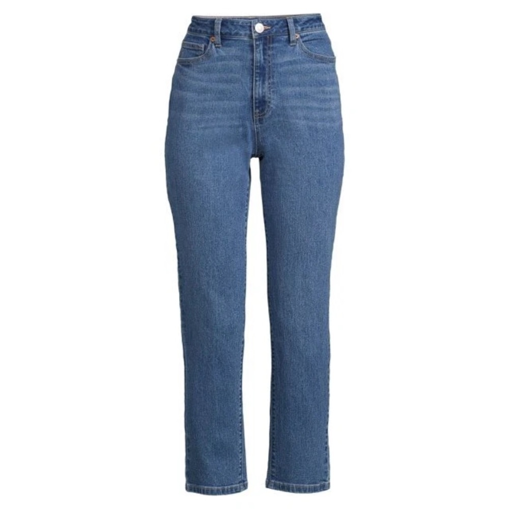 No Boundaries Juniors Medium Wash High Rise Mom Jeans - Size 3